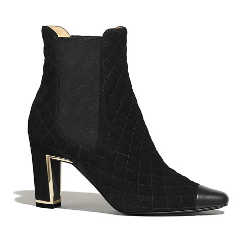 chanel flat ankle velvet boots|chanel lambskin boots.